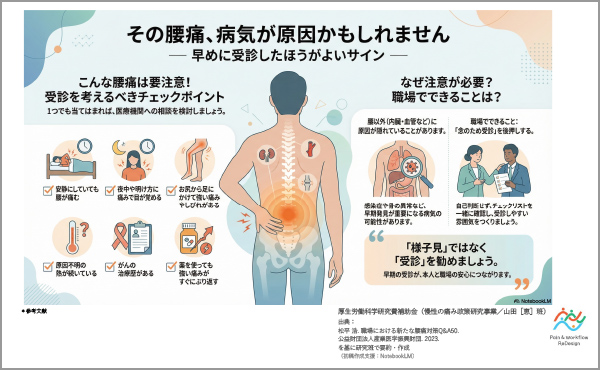 P7 受診が必要な腰痛のサイン（レッドフラッグ）