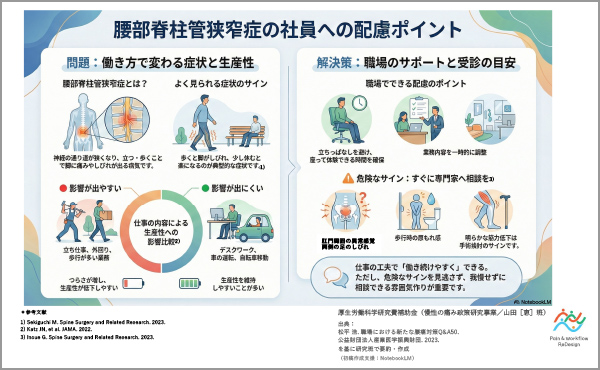 P10 腰部脊柱管狭窄症の社員への配慮ポイント