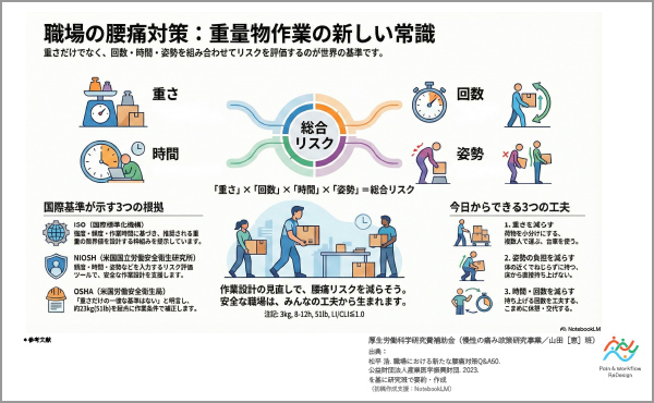 P14 職場の腰痛対策 ― 重量物作業の新しい常識